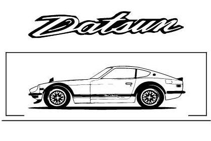 Datsun 240z - Etched Display